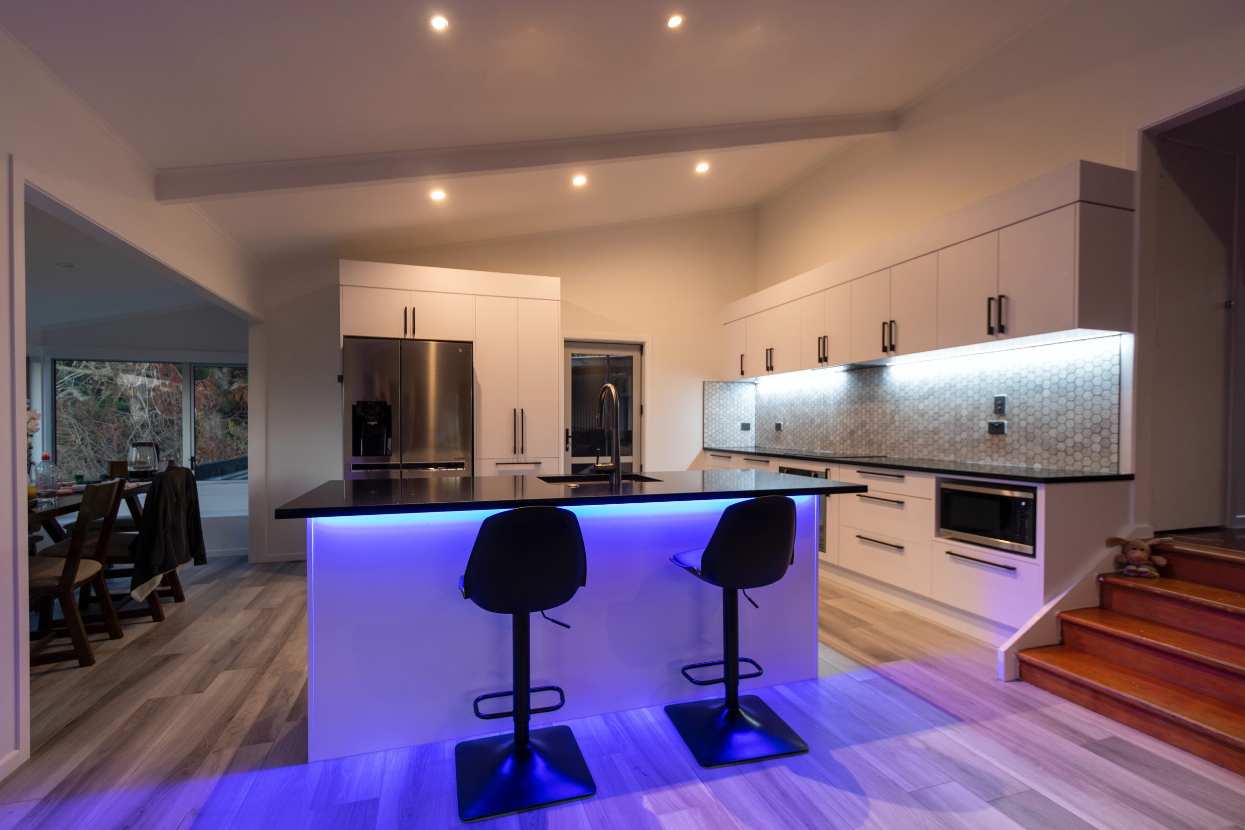 Charming kitchen featuring LED lighting perth