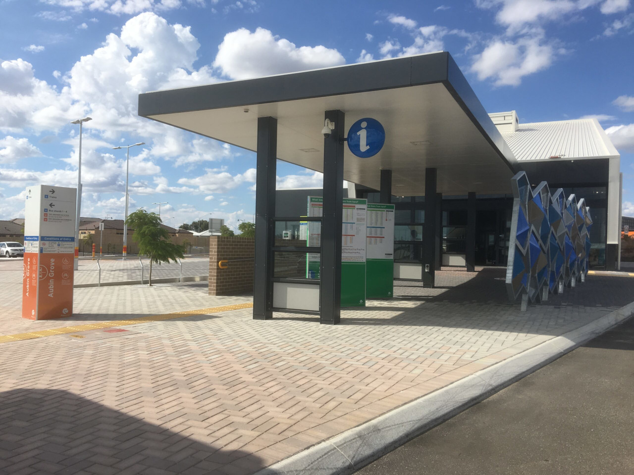 Transperth Aubin Grove Station Outer Entrance Bus Station End Scaled